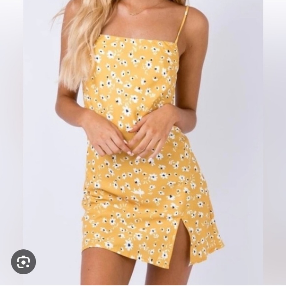 Floral Yellow Dress
